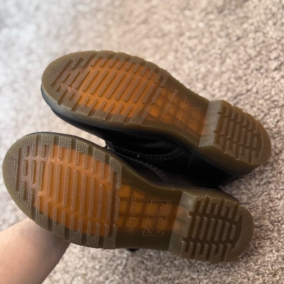 Dr martens Black Leather Lace-Up Boots - Picture 2 of 4